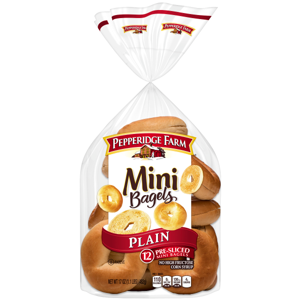 Mini Plain Bagels Pepperidge Farm